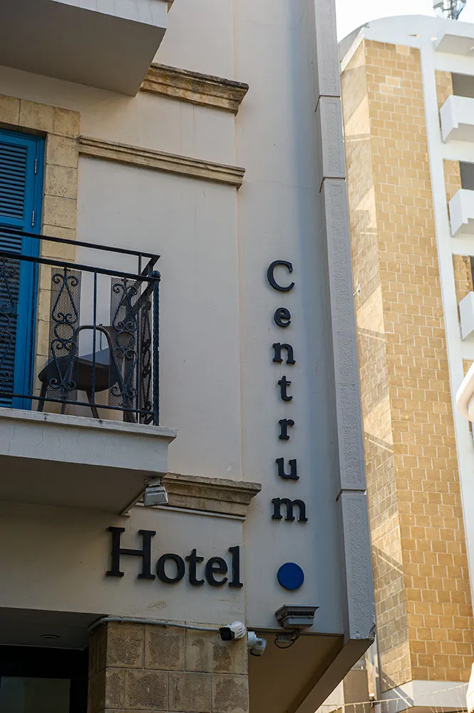 Centrum Hotel and Nicosia street